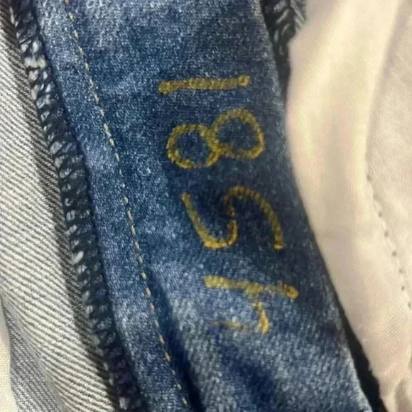 Pistola Distressed Cropped High Rise Jeans Medium Wash NWT 27 - Picture 5 of 8